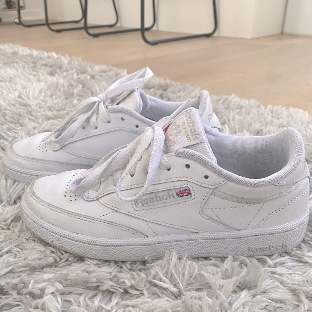 Women’s Reebok Club C 85 White Sneakers